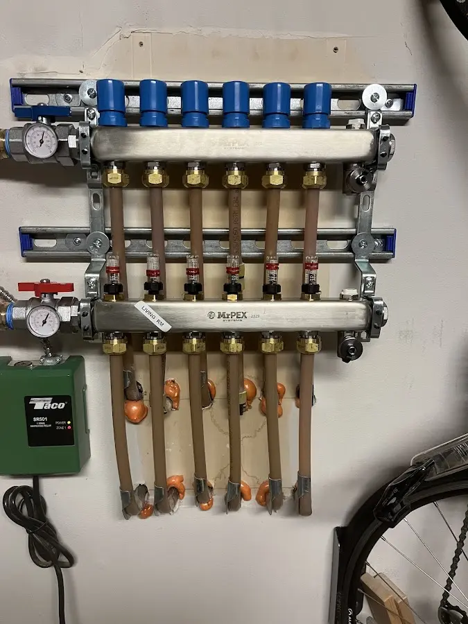 Plumber performing Gas Line Installation at a residential property in Milpitas